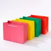 Wholesale and customization of high-end single-color gift bags, special color white card paper, universal handbags, cosmetic gift bags details Picture